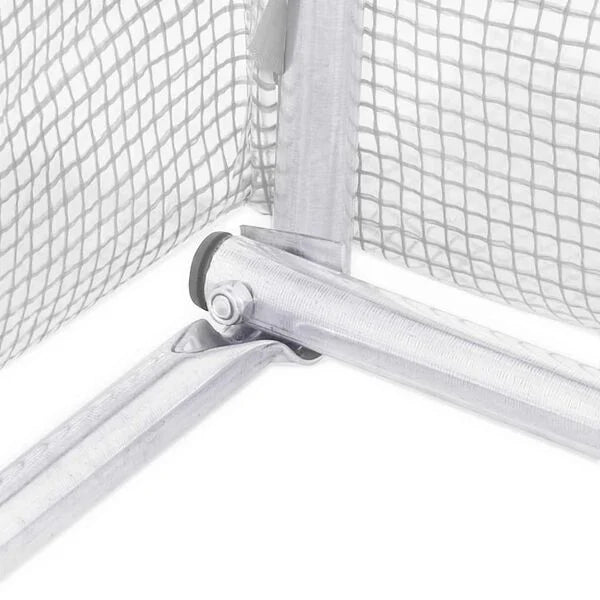 Serre tunnel blanche 4,5 m² en acier galvanisé