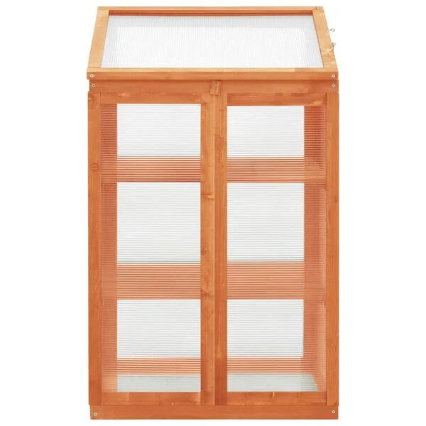 Serre en bois de sapin orange - 60x45x100 cm