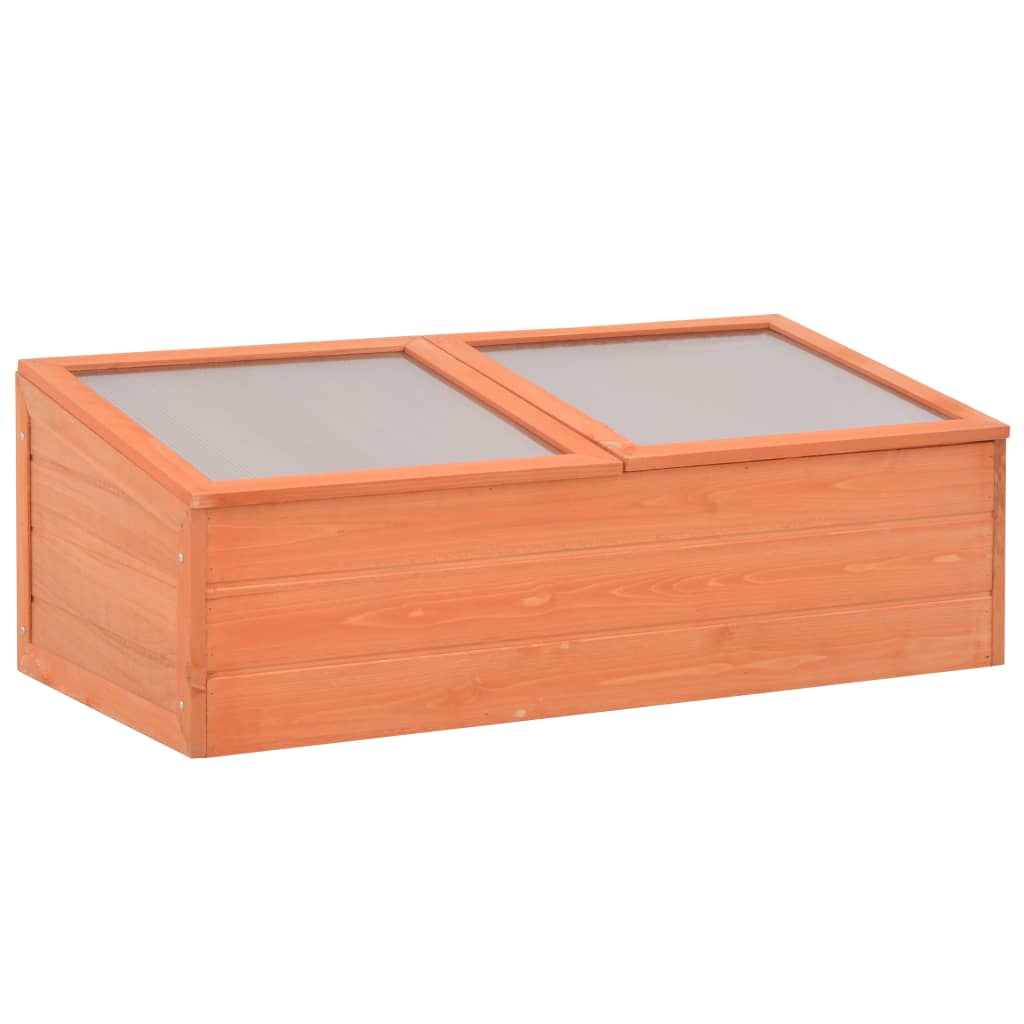 Serre en bois orange - 100x50x34 cm