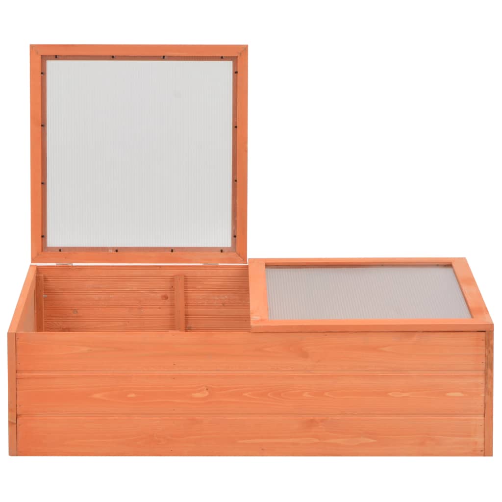 Serre en bois orange - 100x50x34 cm