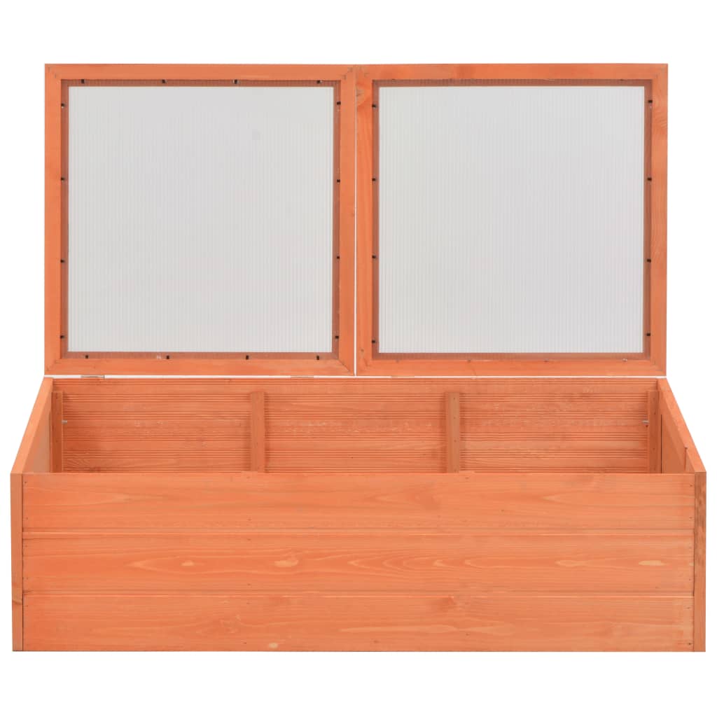 Serre en bois orange - 100x50x34 cm