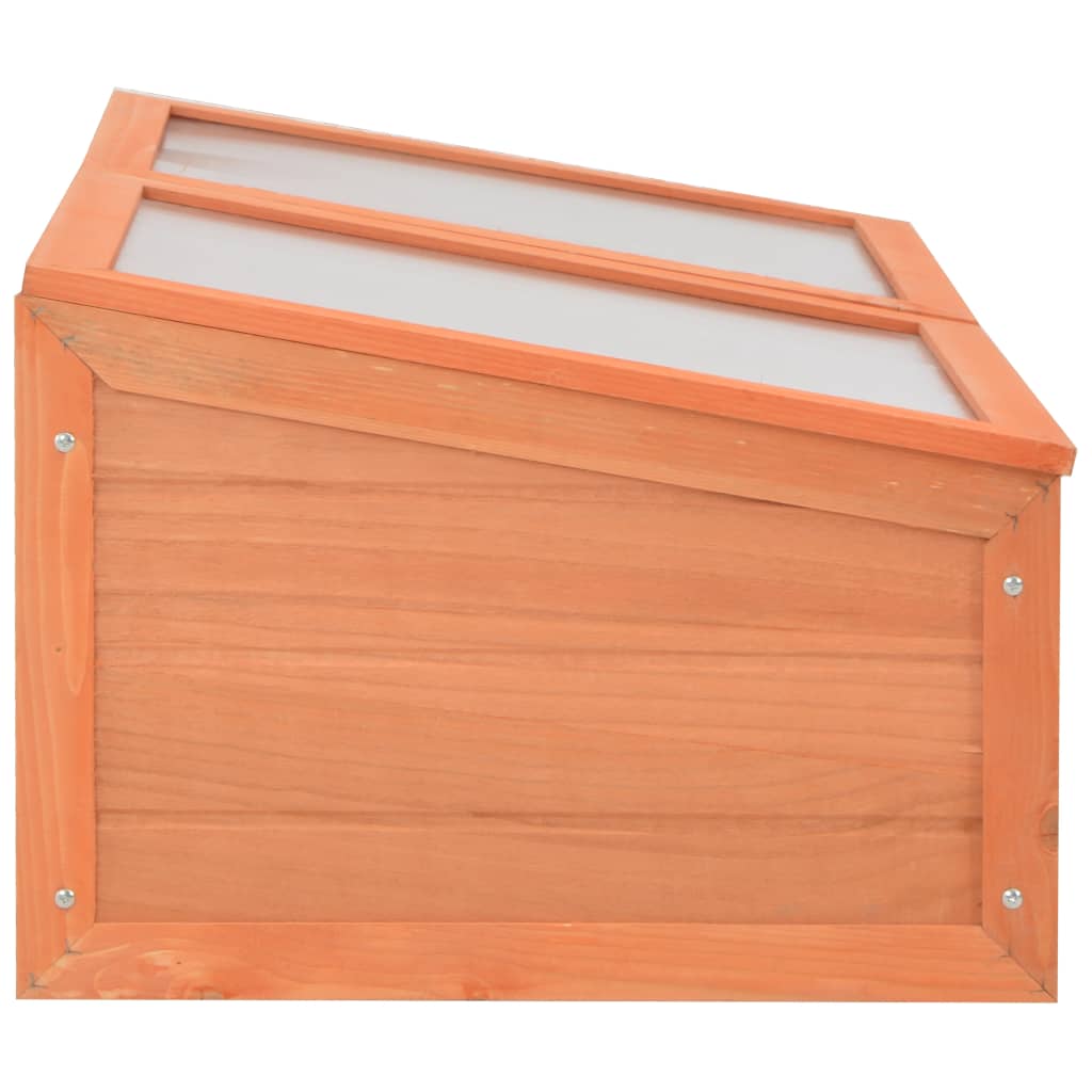Serre en bois orange - 100x50x34 cm
