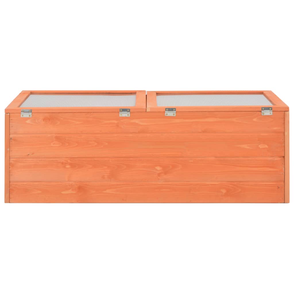 Serre en bois orange - 100x50x34 cm