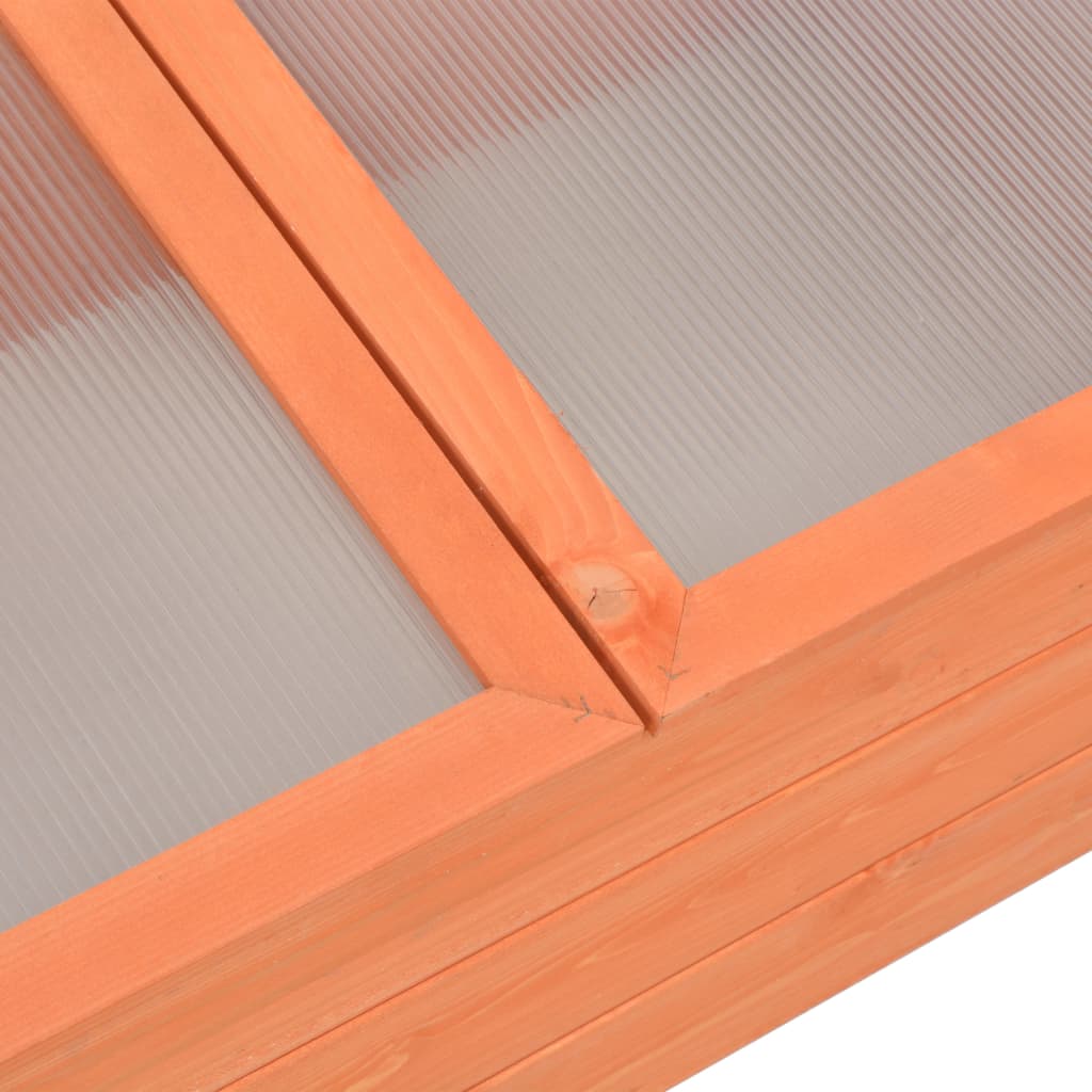 Serre en bois orange - 100x50x34 cm