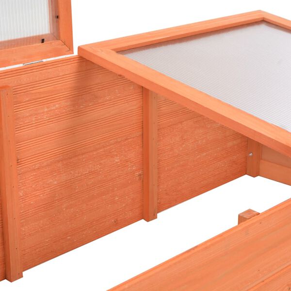 Serre en bois orange - 100x50x34 cm