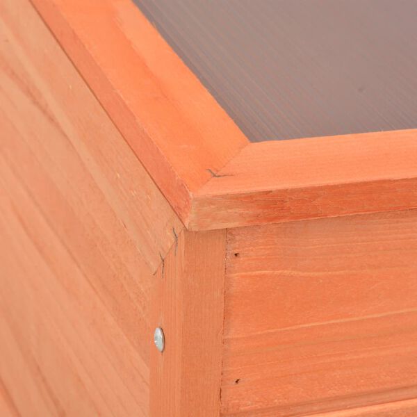 Serre en bois orange - 100x50x34 cm