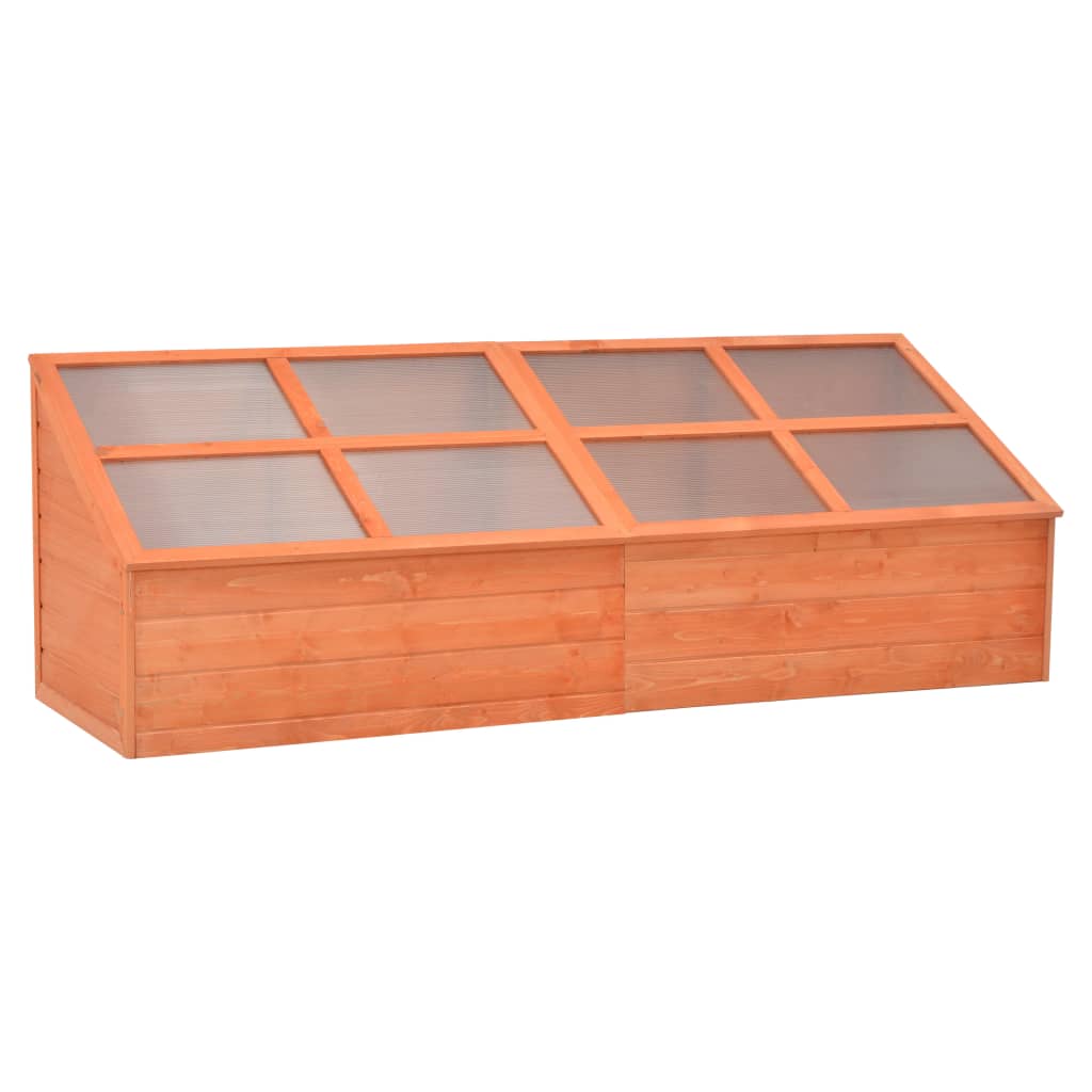 Serre en bois orange - 180x57x62 cm