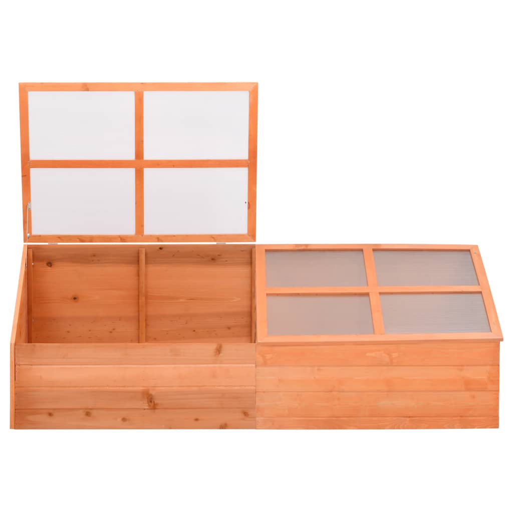 Serre en bois orange - 180x57x62 cm