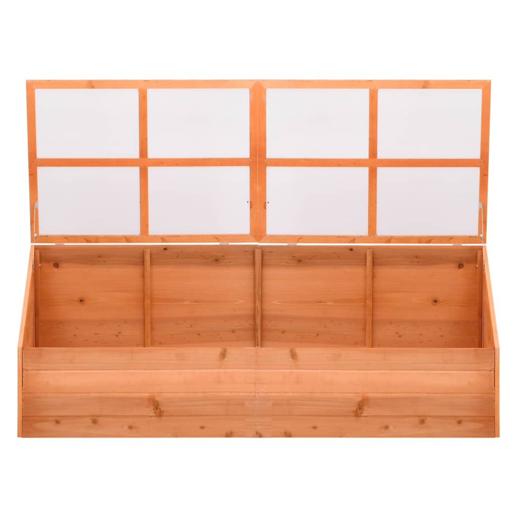 Serre en bois orange - 180x57x62 cm