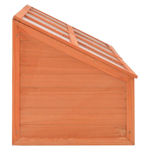 Serre en bois orange - 180x57x62 cm