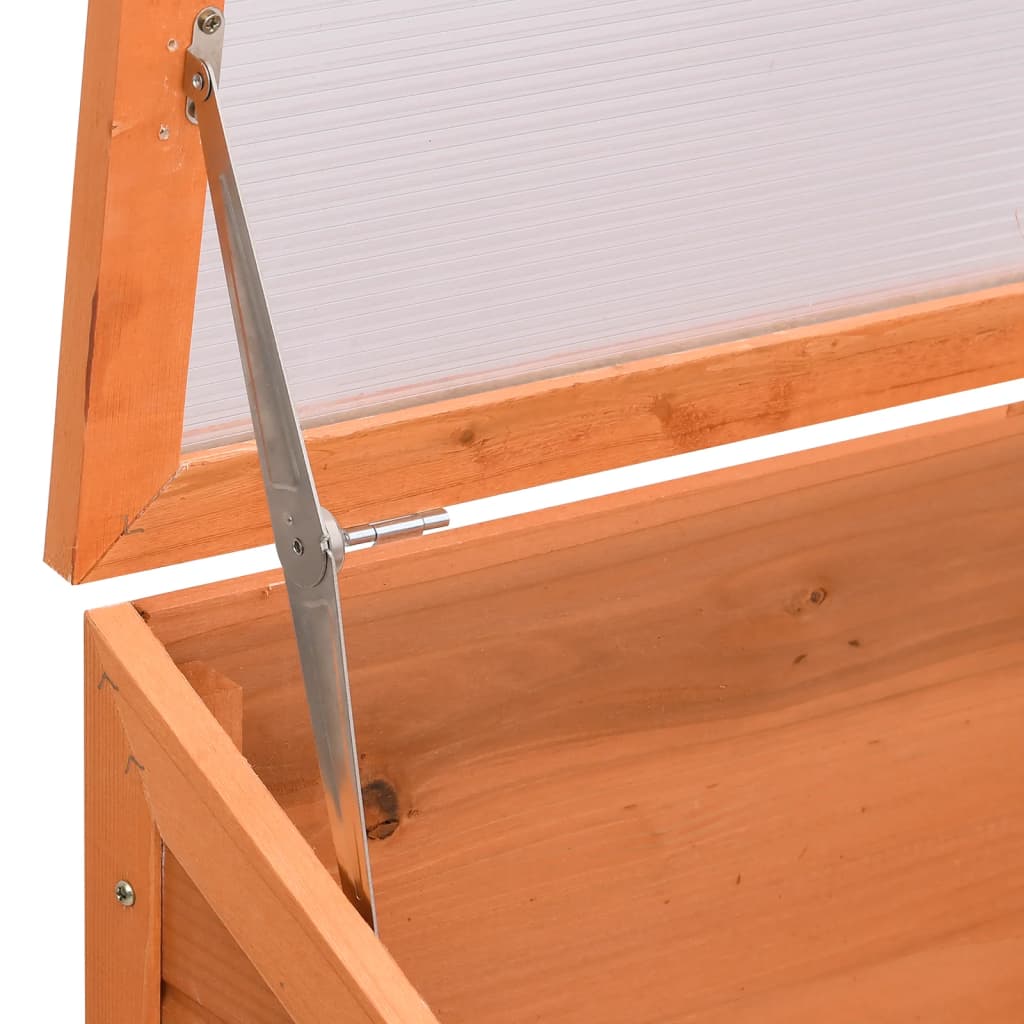 Serre en bois orange - 180x57x62 cm
