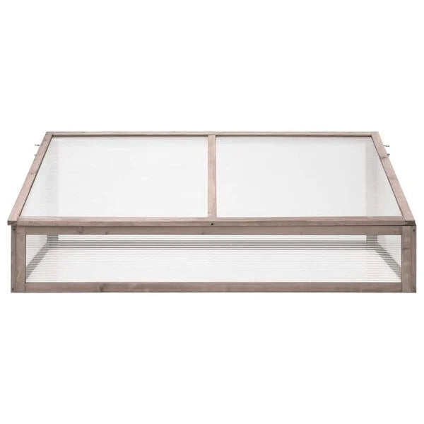 Serre en bois de sapin gris - 110x56x39 cm