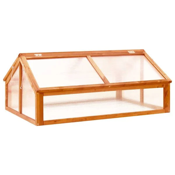 Serre en bois de sapin marron - 114x80x50 cm