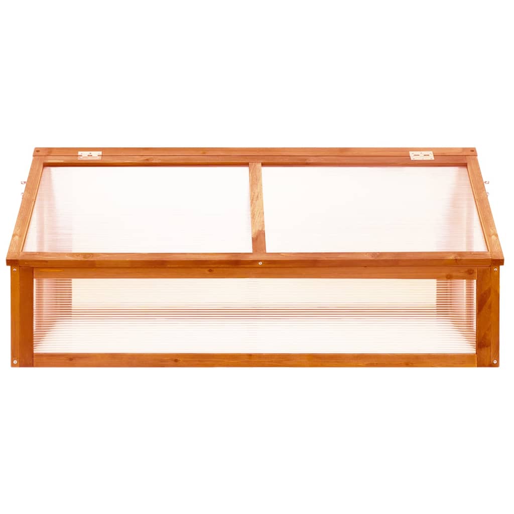 Serre en bois de sapin marron - 114x80x50 cm