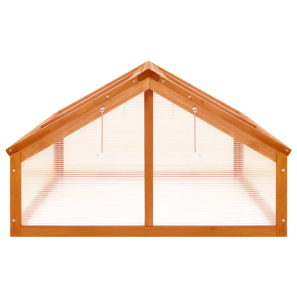 Serre en bois de sapin marron - 114x80x50 cm