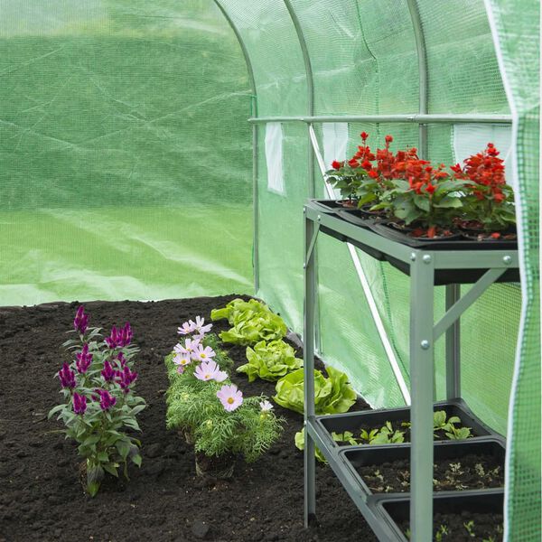 Serre tunnel de jardin 7 m² Nature