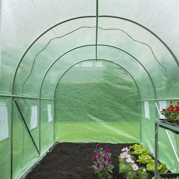 Serre tunnel de jardin 7 m² Nature