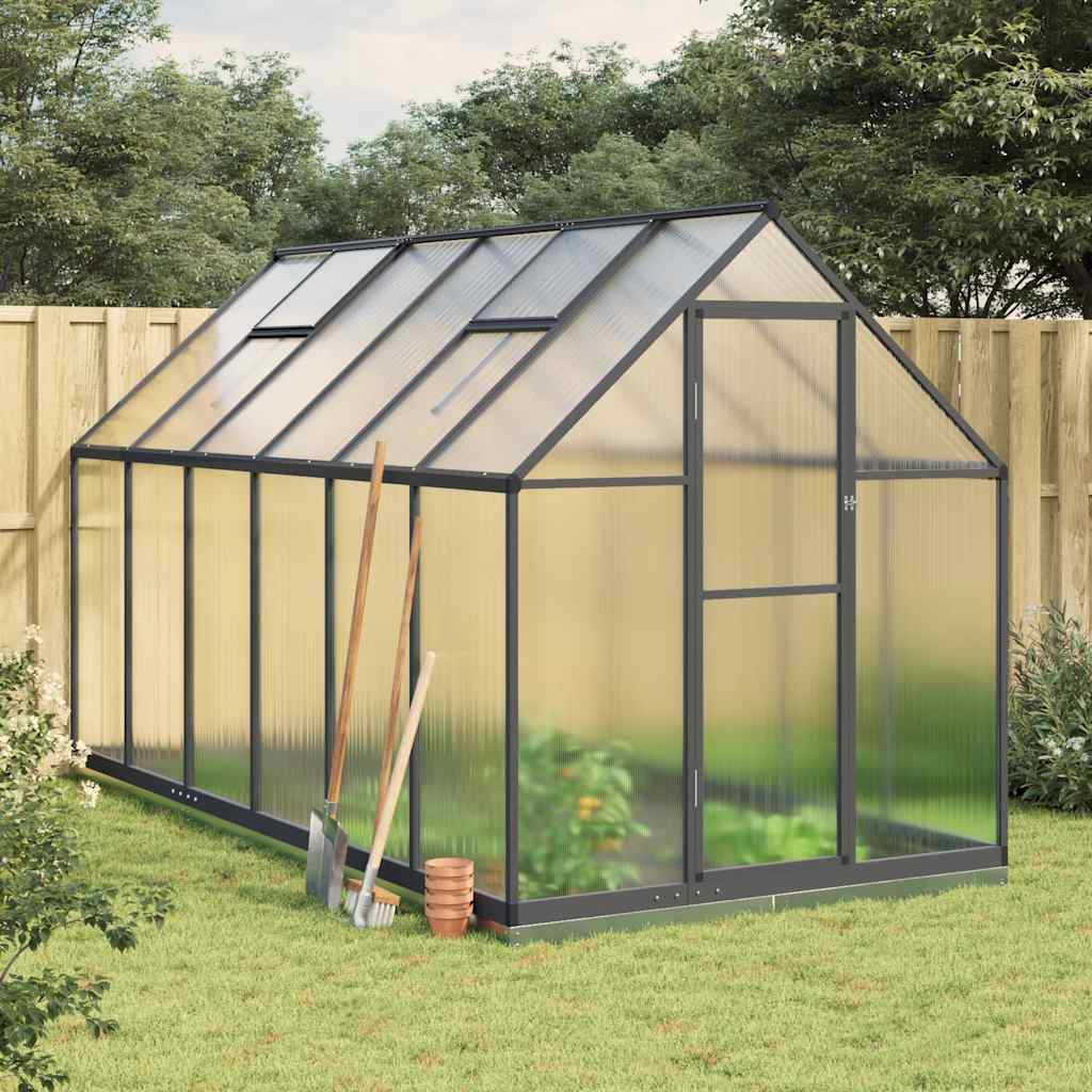 Serre de jardin polycarbonate 5,64 m² en aluminium