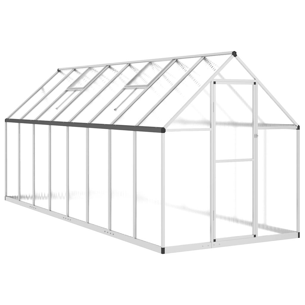 Serre de jardin polycarbonate 7,52 m² en aluminium
