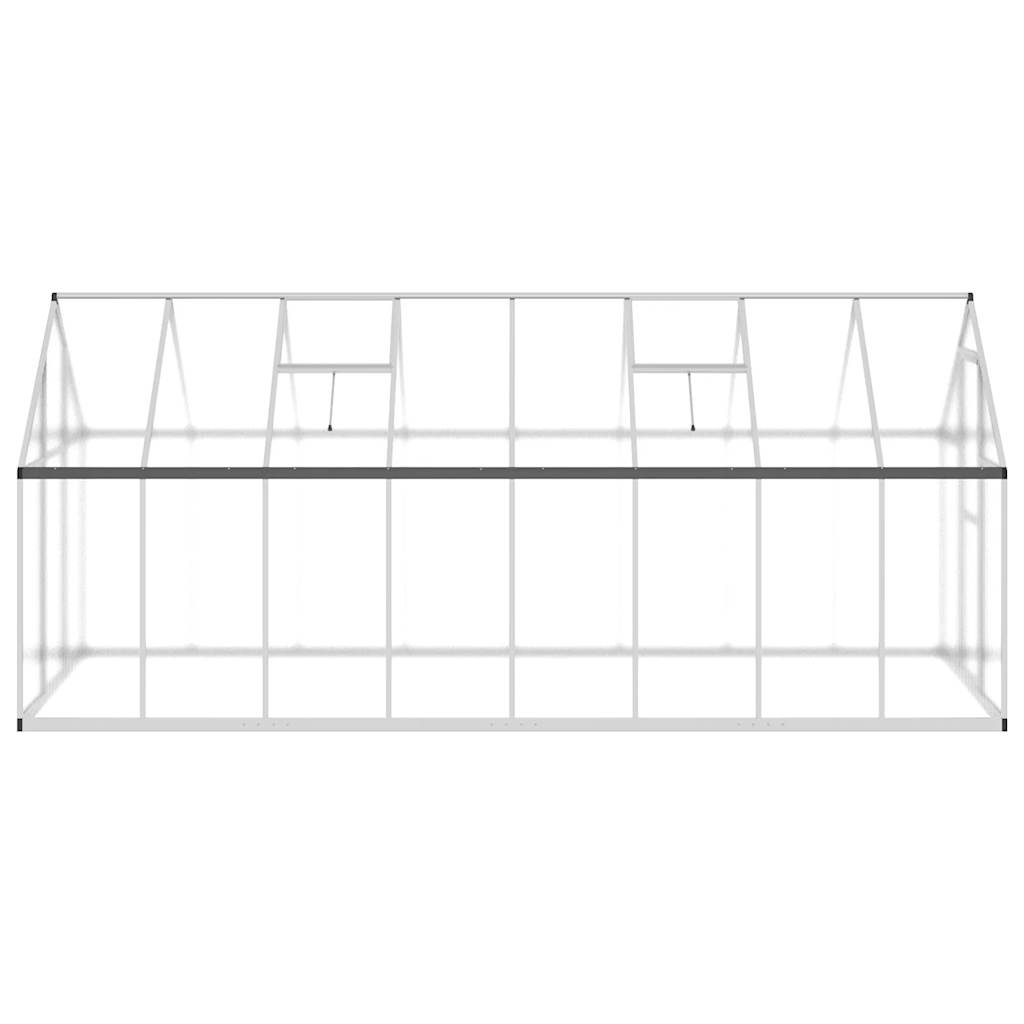 Serre de jardin polycarbonate 7,52 m² en aluminium