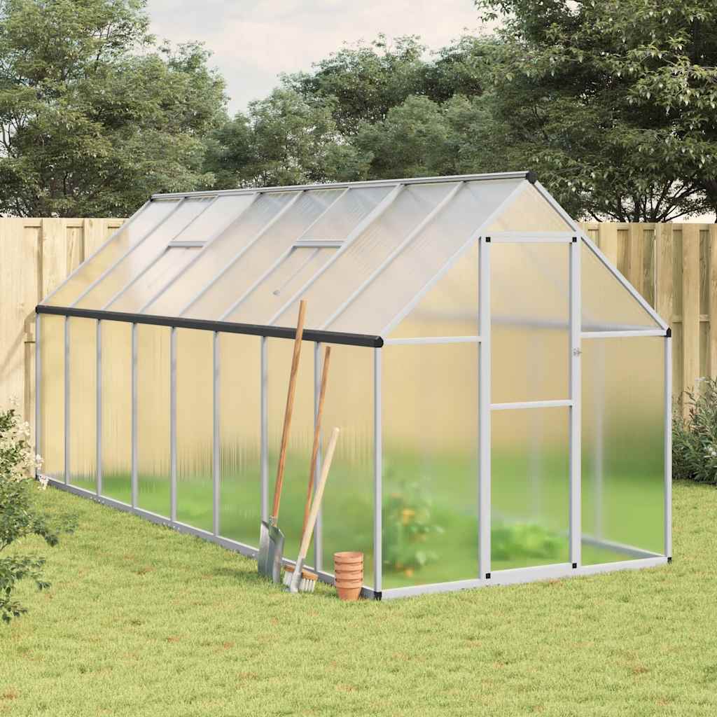 Serre de jardin polycarbonate 7,52 m² en aluminium
