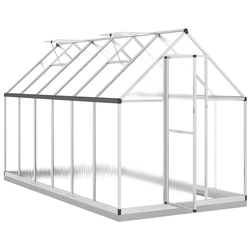 Serre de jardin polycarbonate 5,64 m² en aluminium