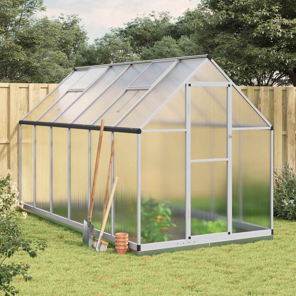 Serre de jardin polycarbonate 5,64 m² en aluminium
