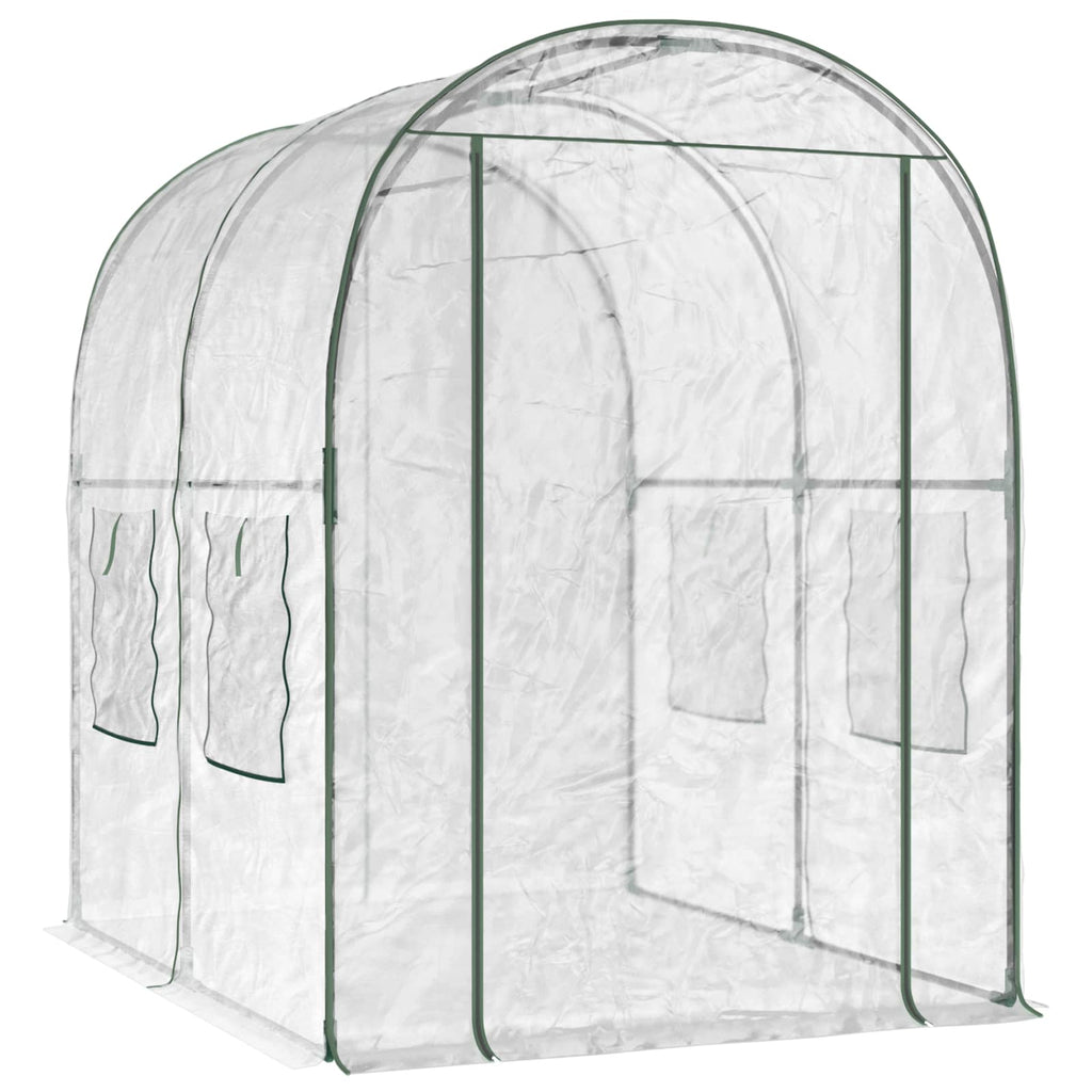 Serre de jardin transparente 3,2 m² en PVC