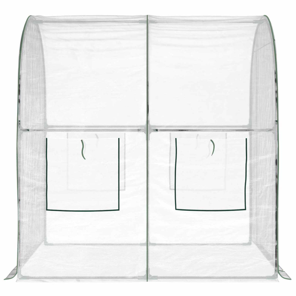 Serre de jardin transparente 3,2 m² en PVC
