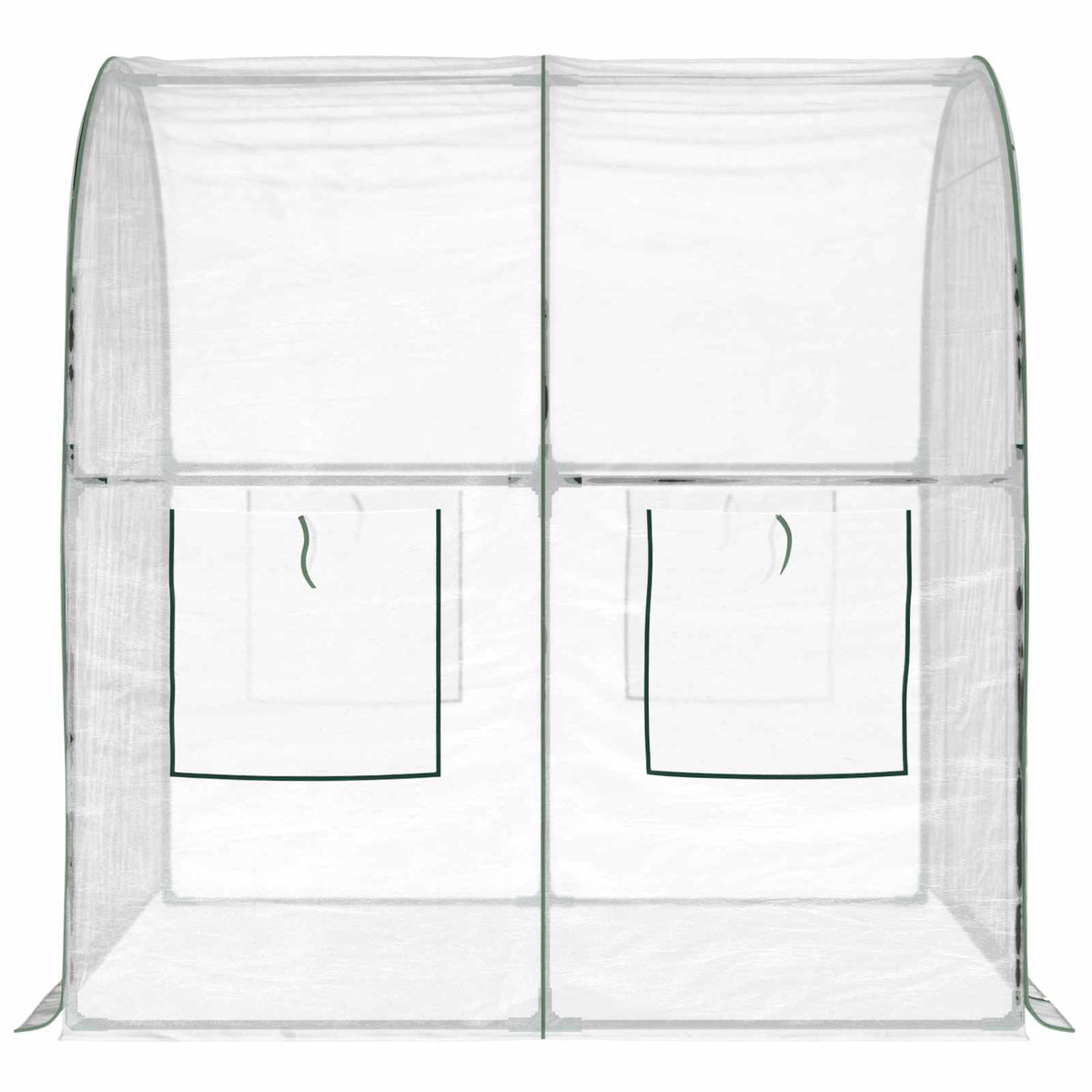 Serre de jardin transparente 3,2 m² en PVC