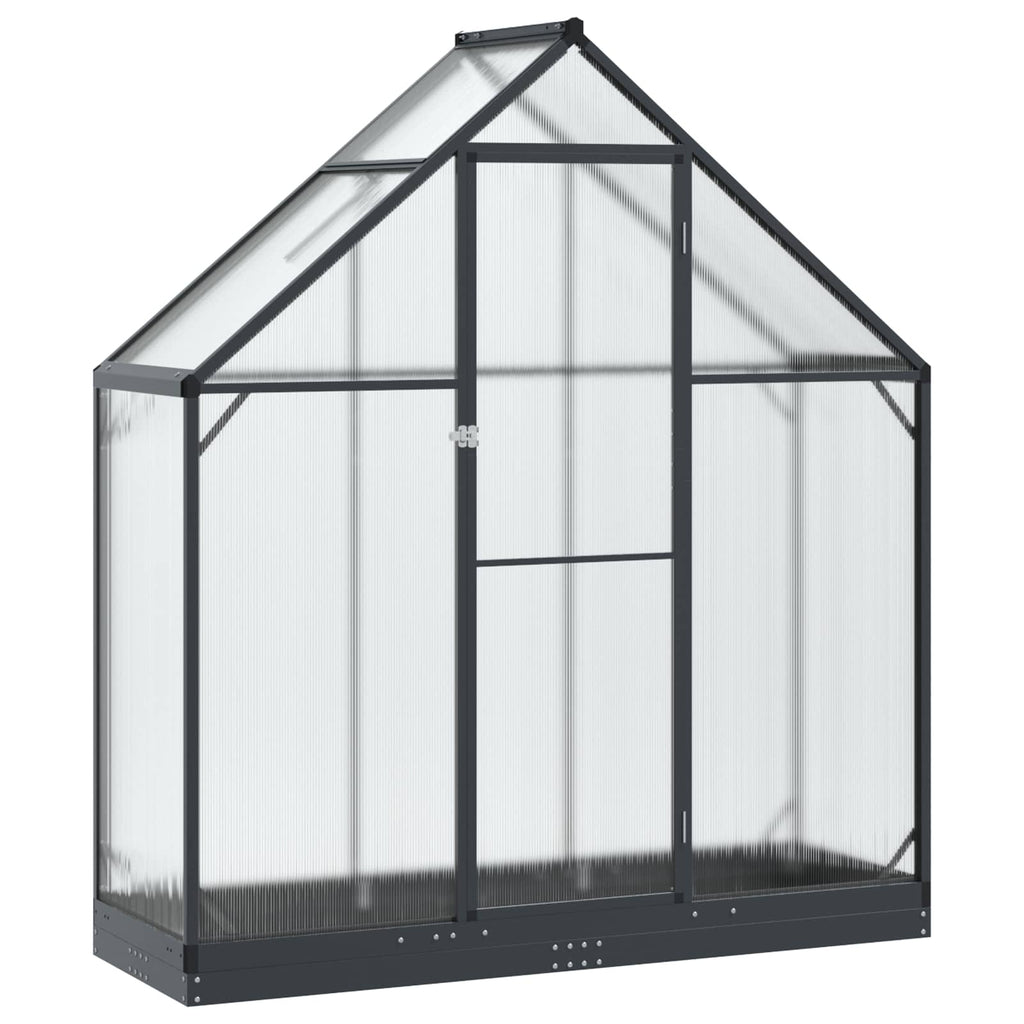 Serre de jardin anthracite 183 cm en aluminium