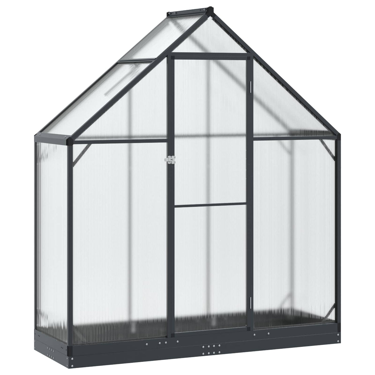 Serre de jardin anthracite 183 cm en aluminium