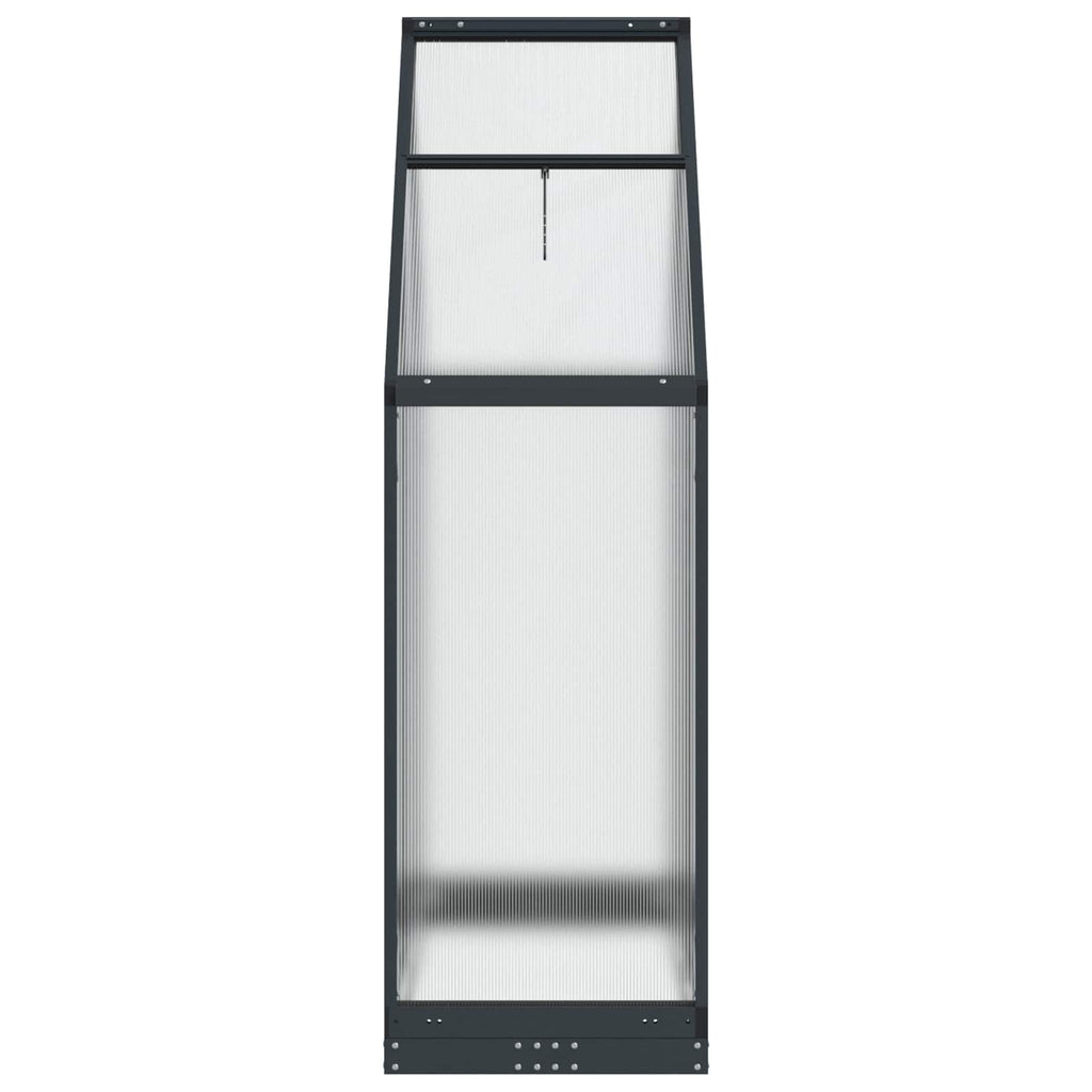 Serre de jardin anthracite 183 cm en aluminium