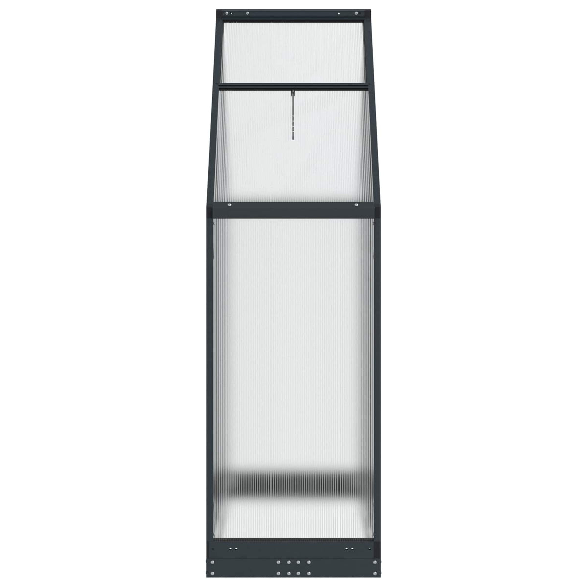 Serre de jardin anthracite 183 cm en aluminium