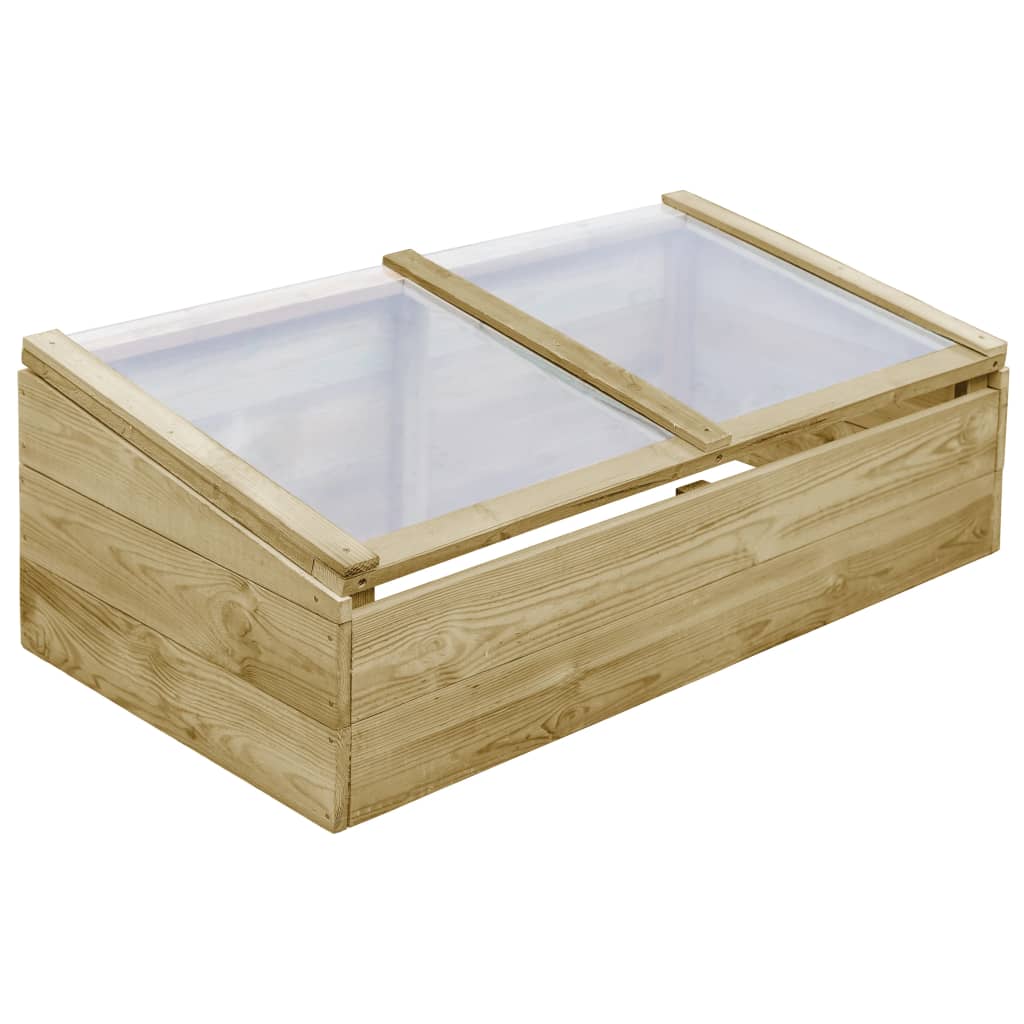 Lot de 2 Serres en bois de pin - 100x50x35 cm