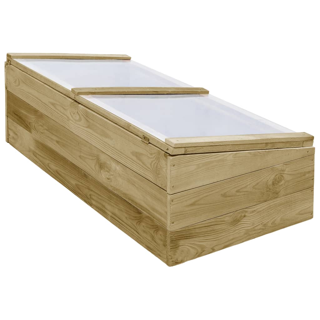 Lot de 2 Serres en bois de pin - 100x50x35 cm