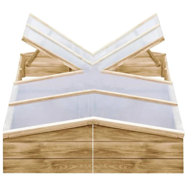 Serres en bois de pin - 200x50x35 cm 2 pcs