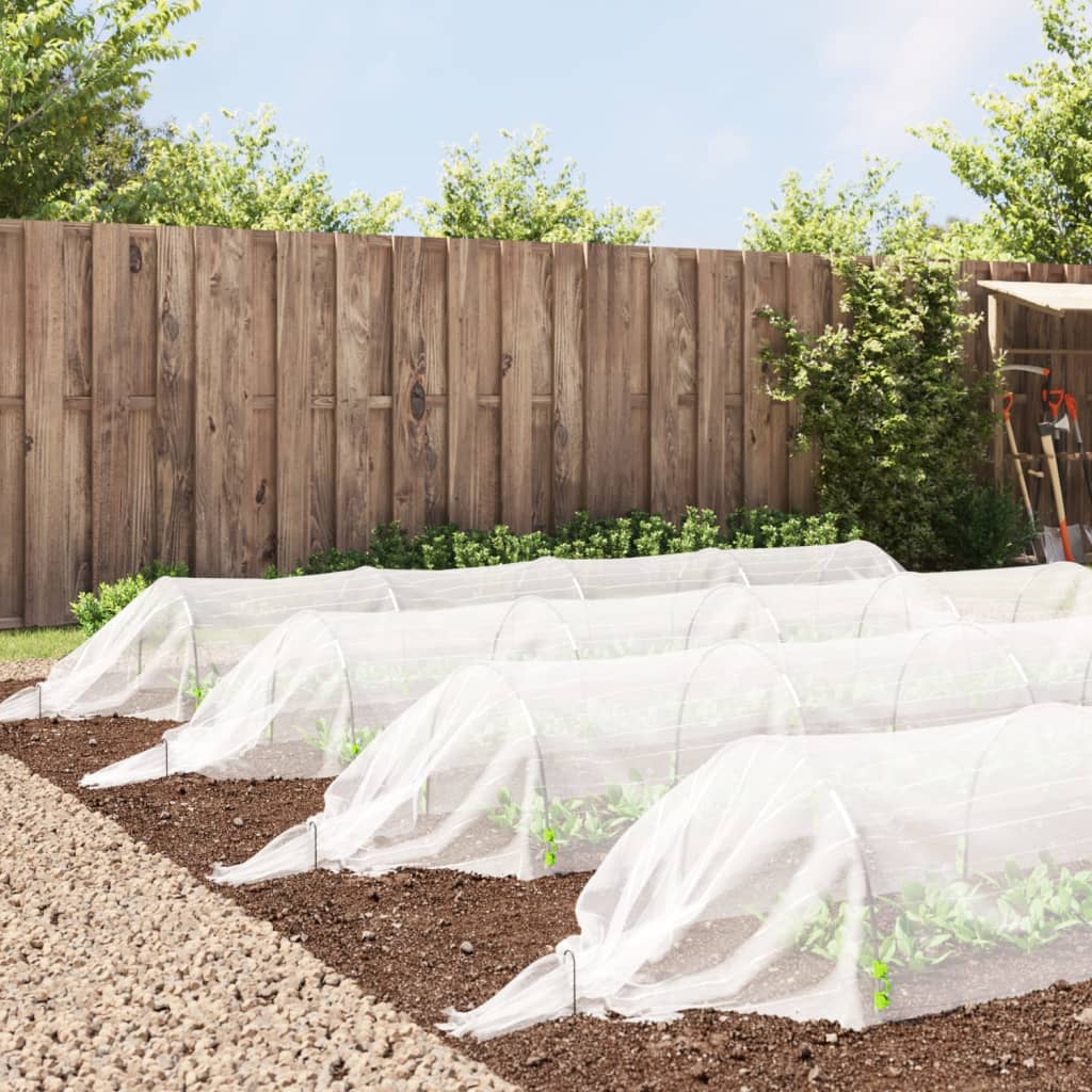 Lot de 4 Tunnel en filet 1,5x5 m fibre de verre et PP