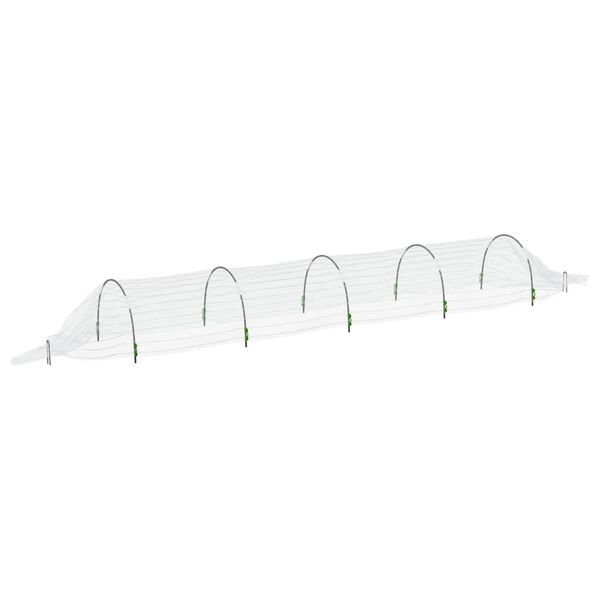 Lot de 4 Tunnel en filet 1,5x5 m fibre de verre et PP