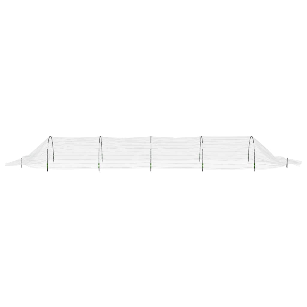 Lot de 4 Tunnel en filet 1,5x5 m fibre de verre et PP